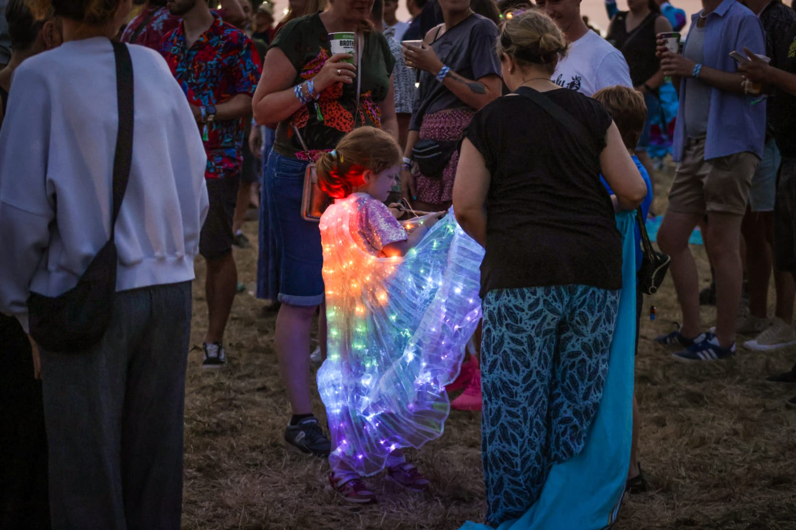 A girl at The Godney Gathering